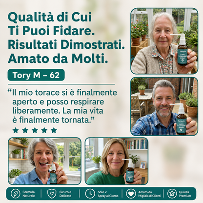 Sanovia™ Spray Purificante per i Polmoni