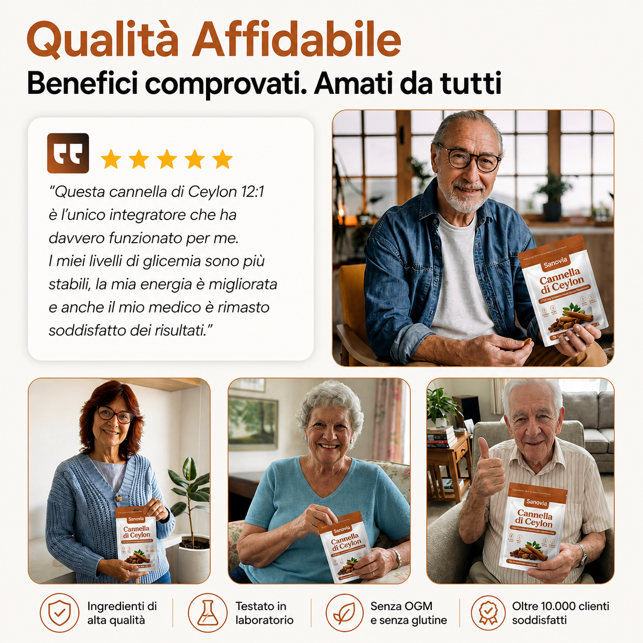 Cannella di Ceylon (equivalente a 7200 mg) con olio MCT